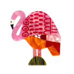 A Flamingo Named Honk Brooch ERSTWILDER