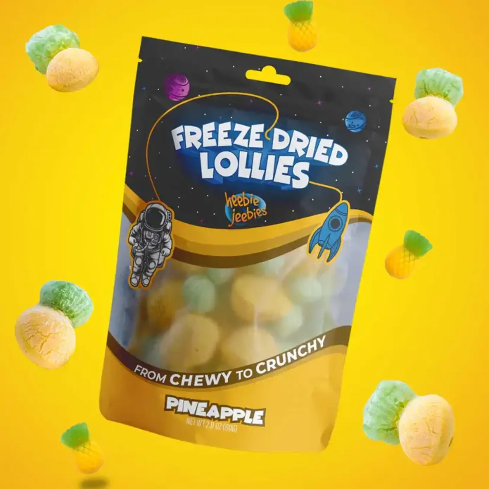 Large Pineapple Freeze Dried Heebie Jeebies