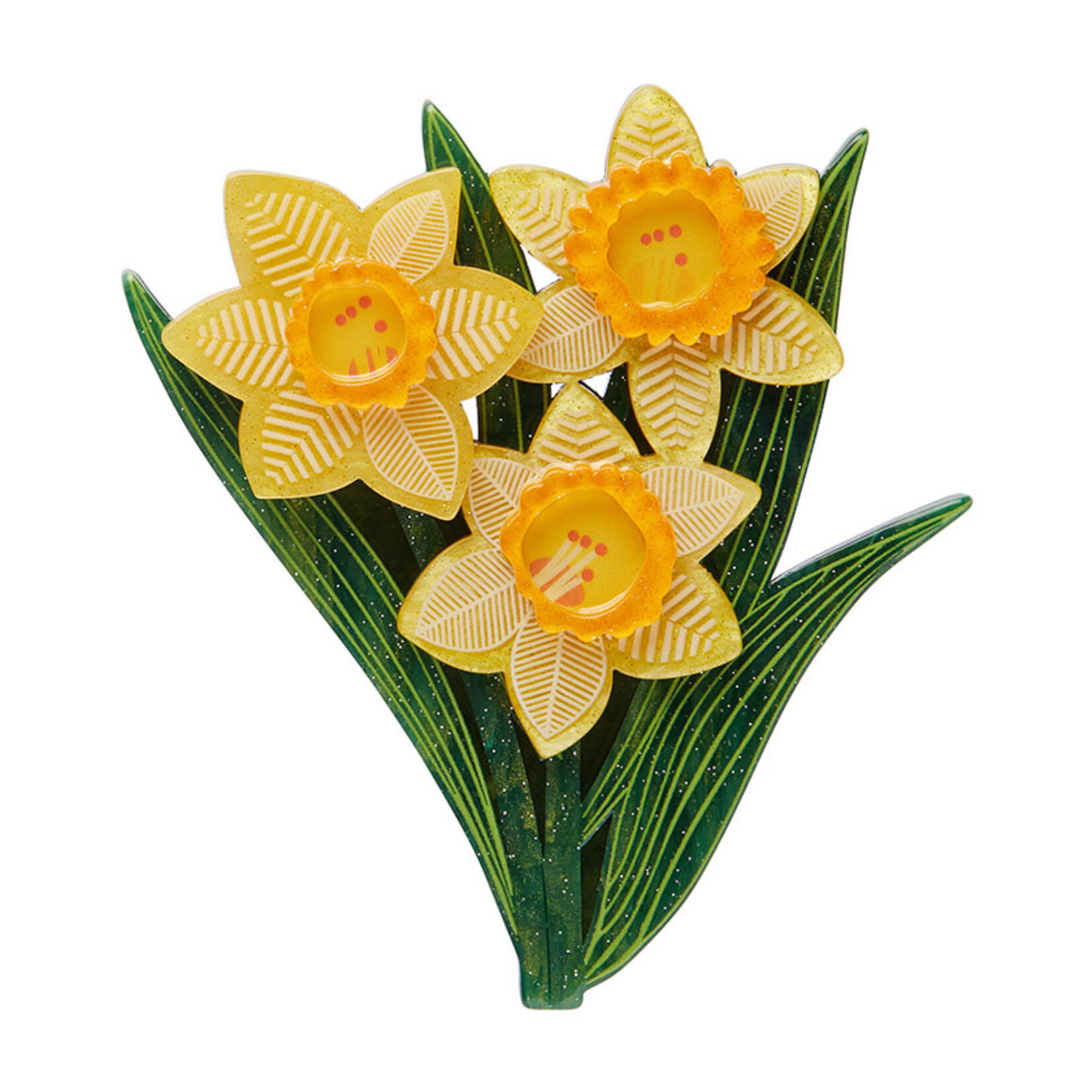 Delightful Daffodils Brooch Erstwilder