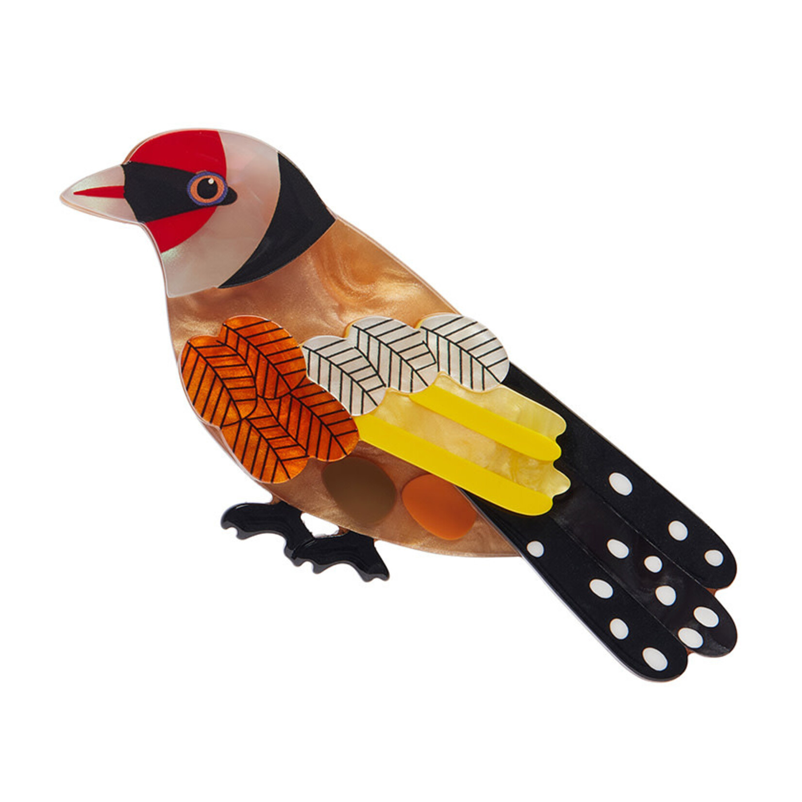 Go for Goldfinch Brooch Erstwilder