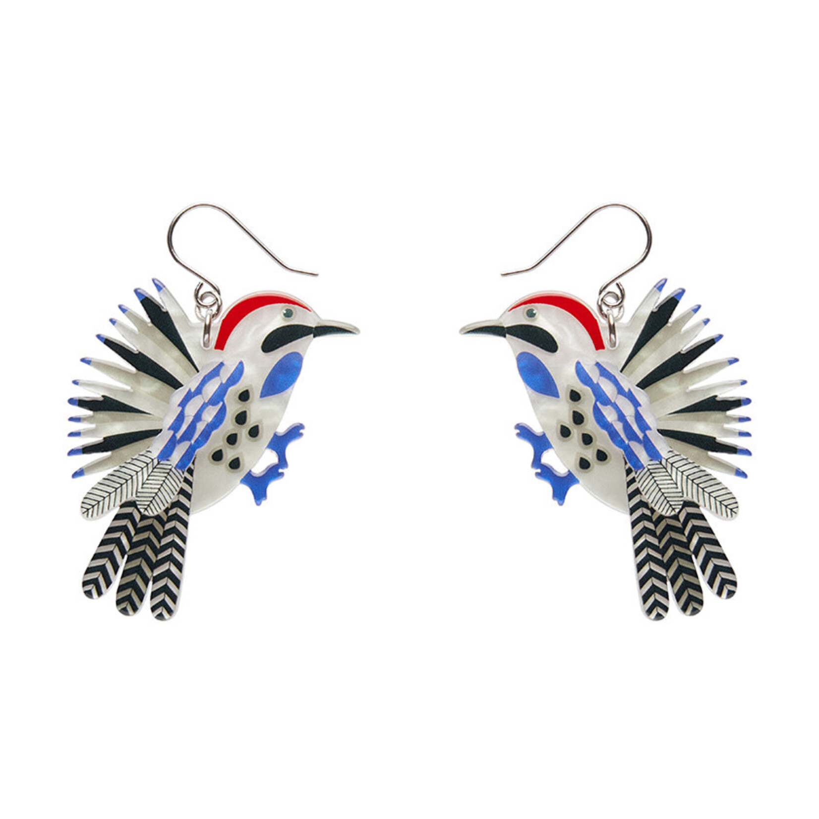 Wondrous Woodpecker Drop Earrings Erstwilder