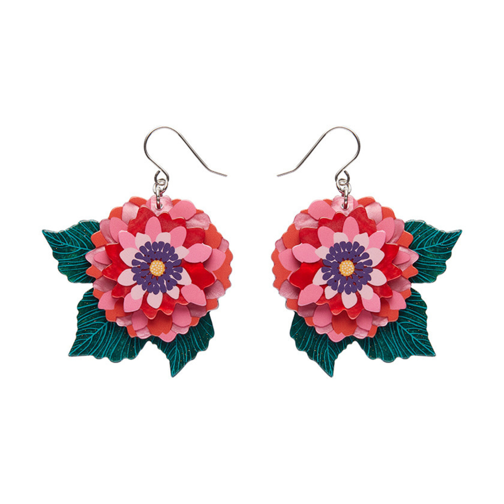 Dazzling Dahlia Drop Earrings Erstwilder