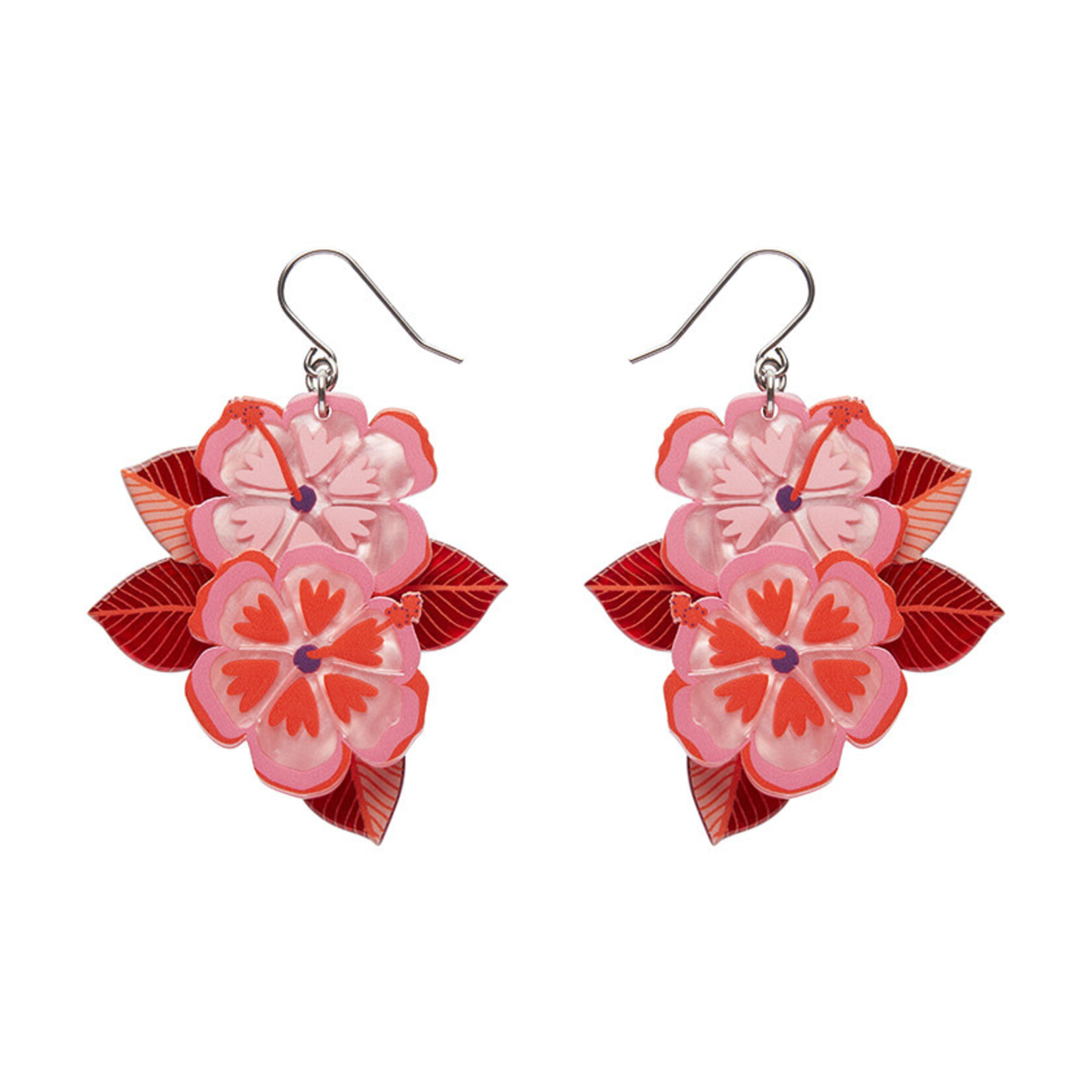 Halcyon Hibiscus Drop Earrings Erstwilder