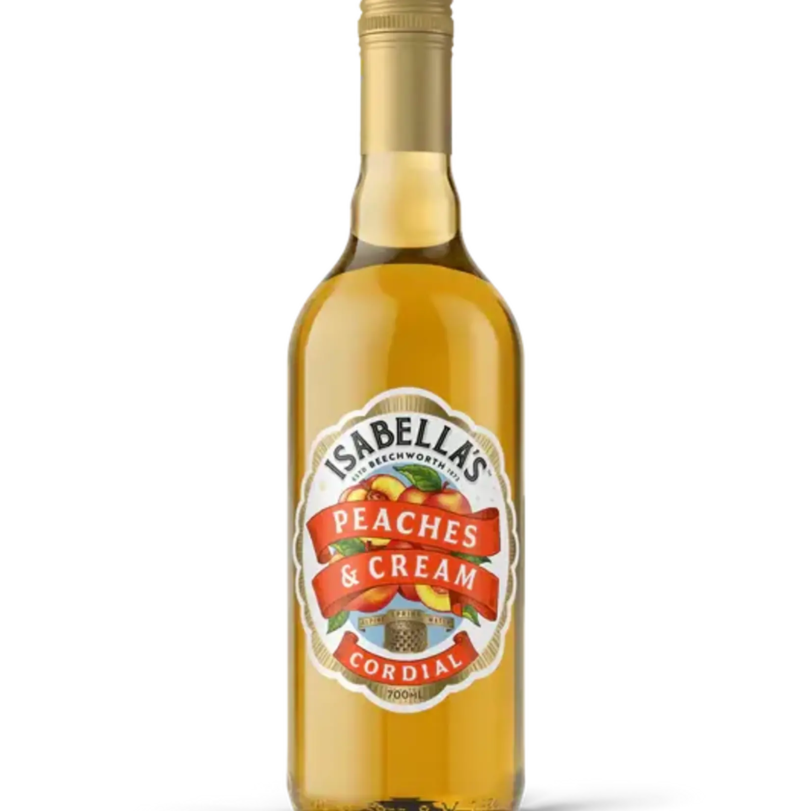 Peaches and Cream Isabella's Cordial 700ml Billson's