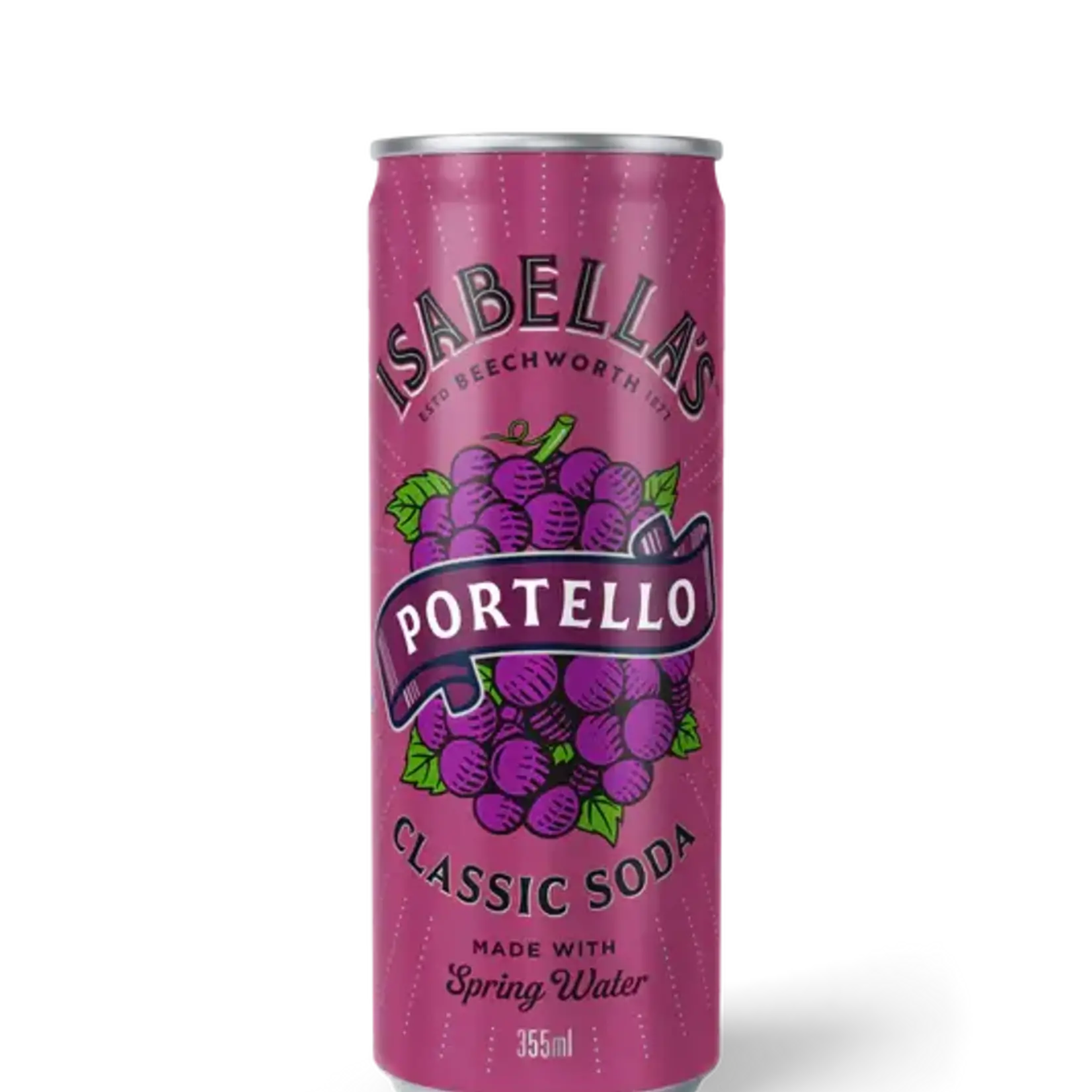 Isabella's Classic Soda Portello 355ml Billson’s