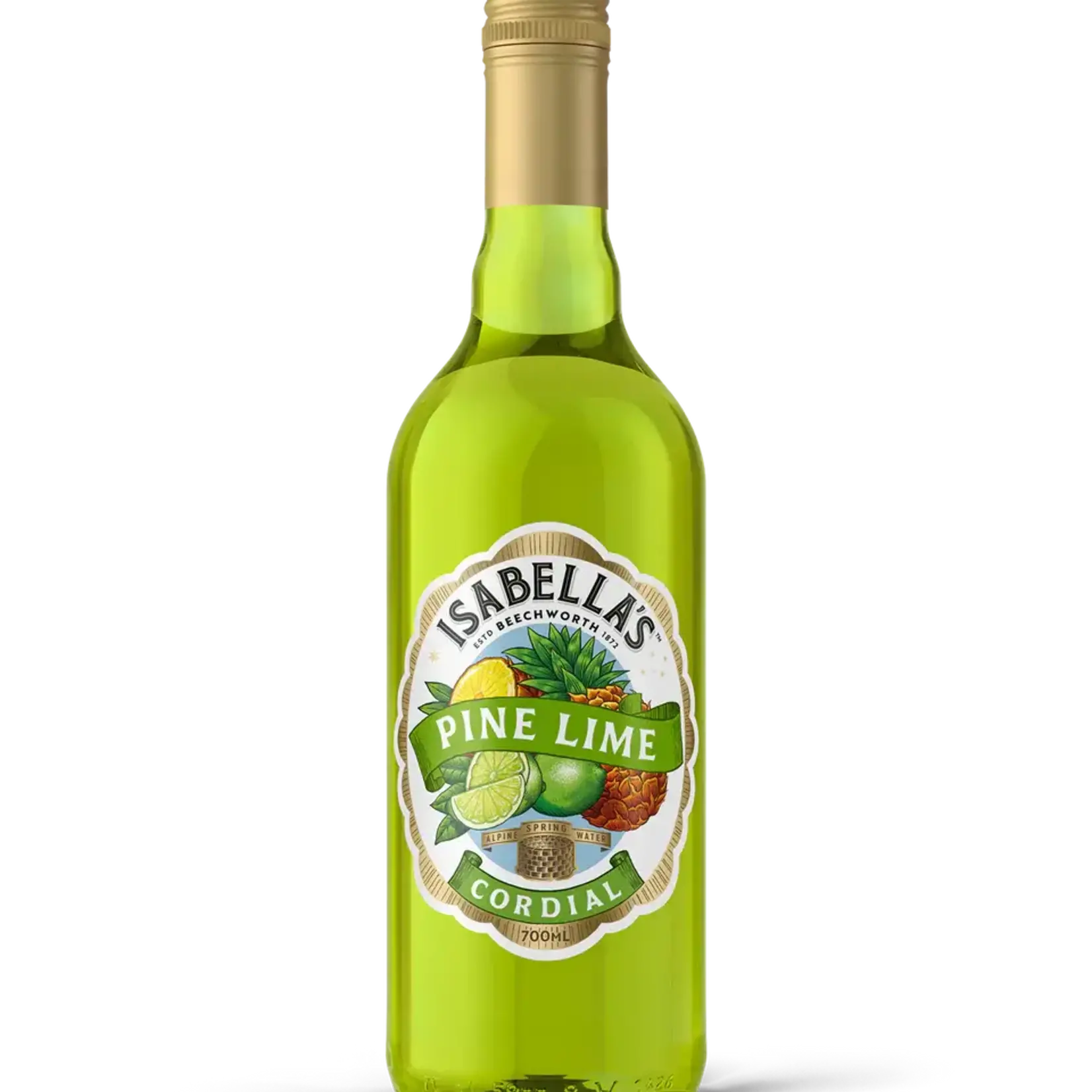Pine Lime Isabella's Cordial 700ml Billson's