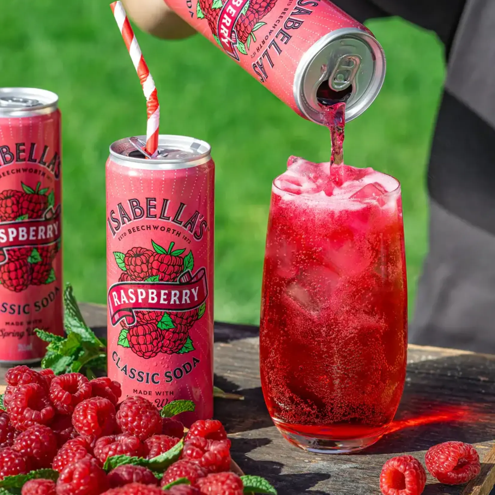 Raspberry Isabella's Classic Soda 355ml Billson’s