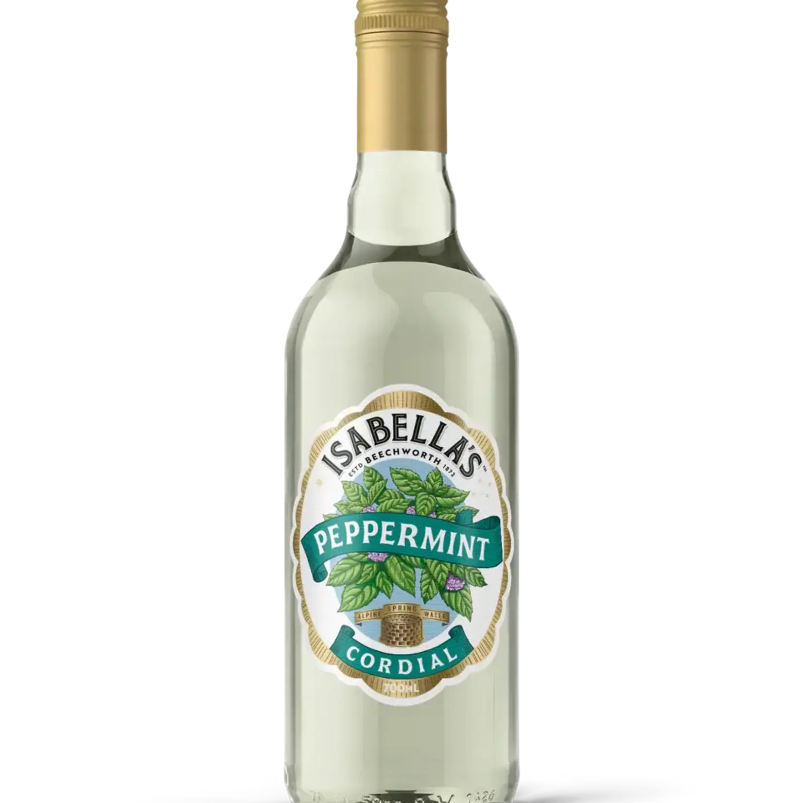 Peppermint Cordial Isabella's 700ml Billson's