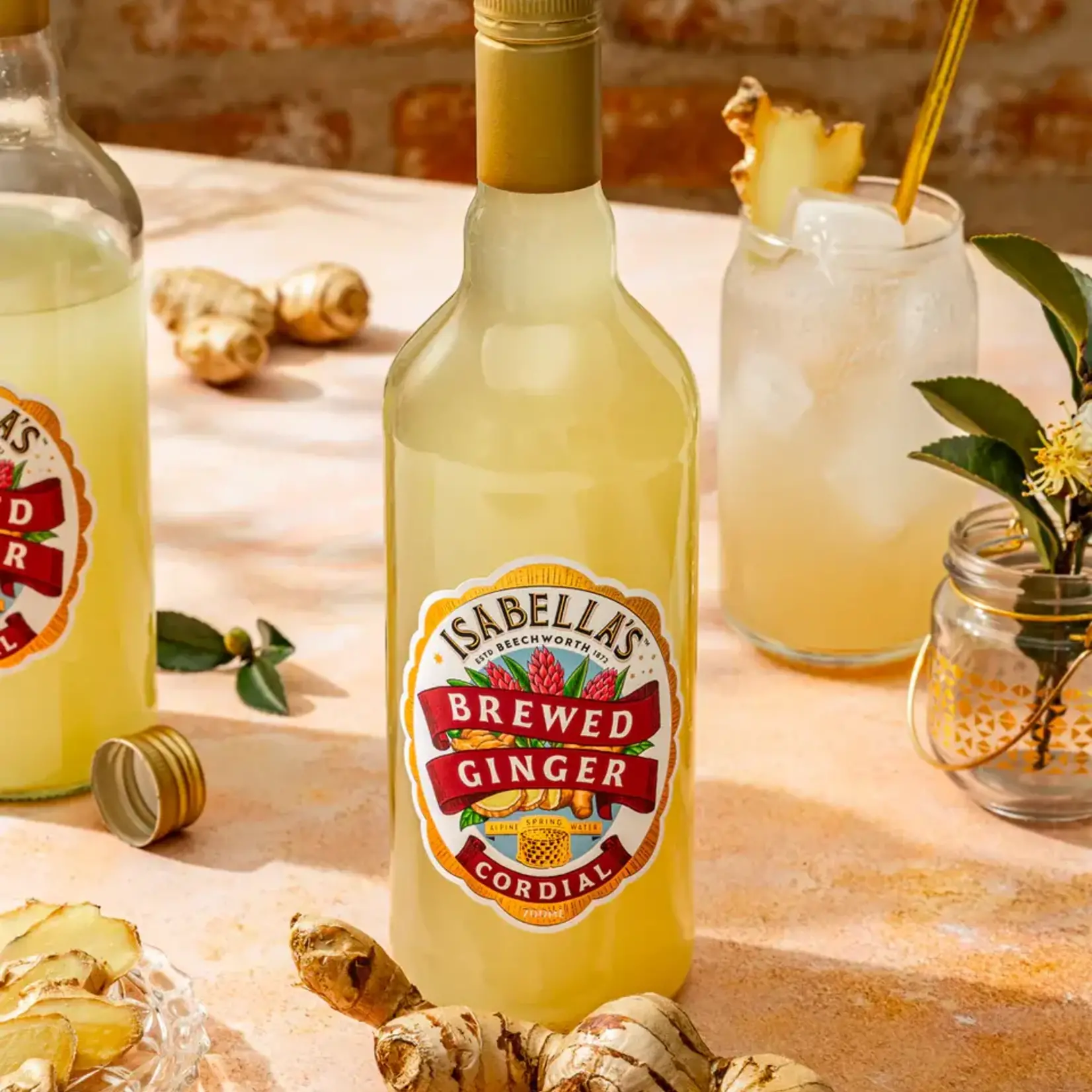 Brewed Ginger  Isabella's Cordial 700ml Billson's