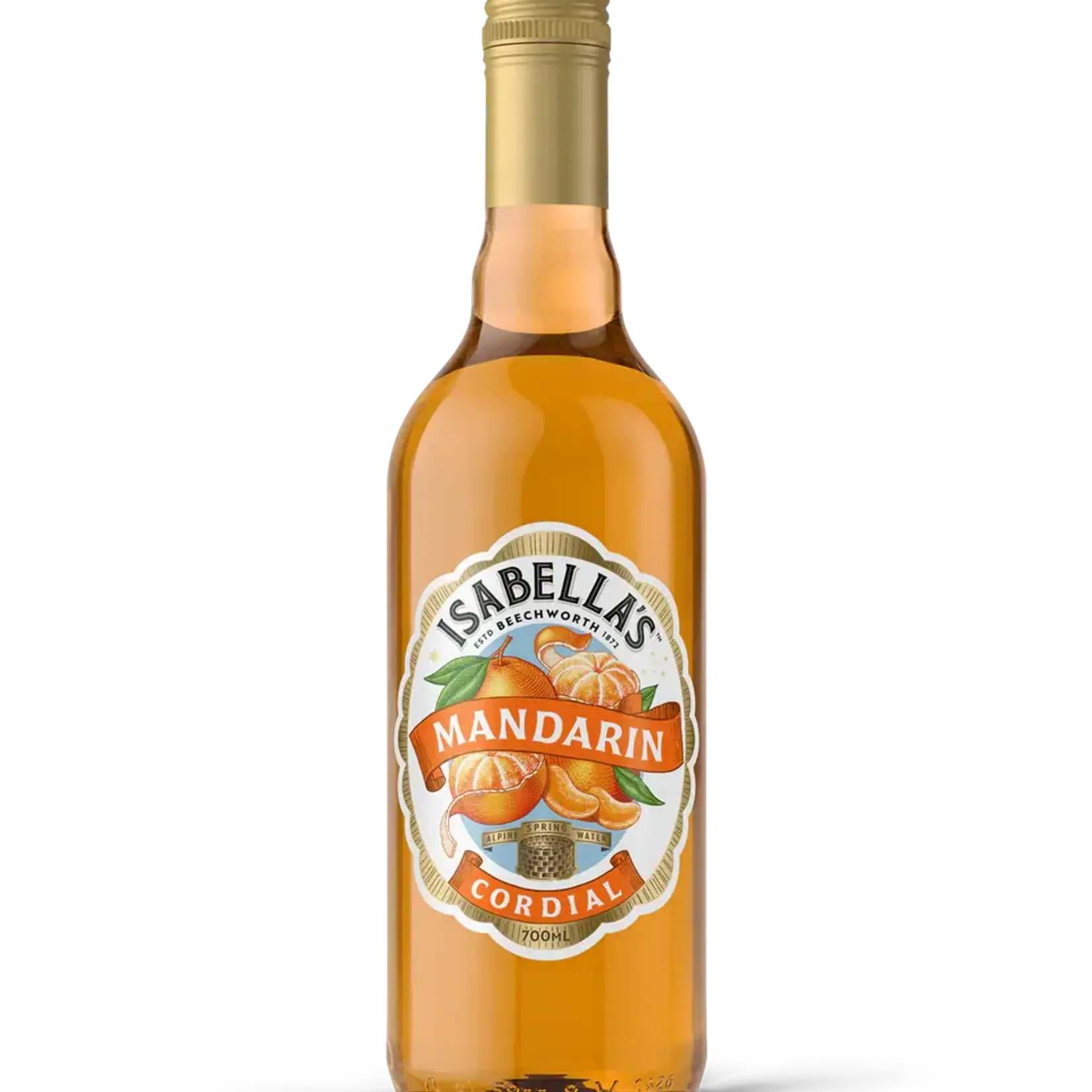 Mandarin  Isabella's Cordial 700ml Billson's