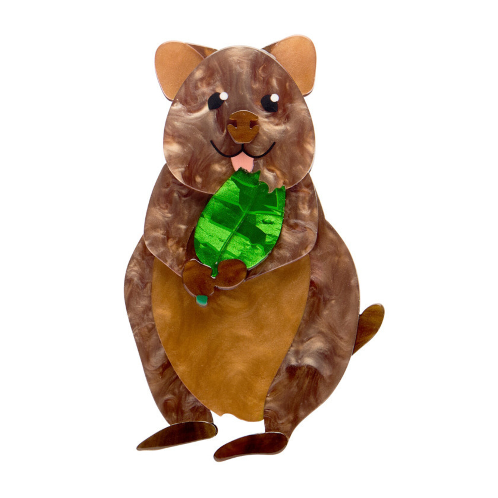 Quinn the Quokka Brooch Erstwilder