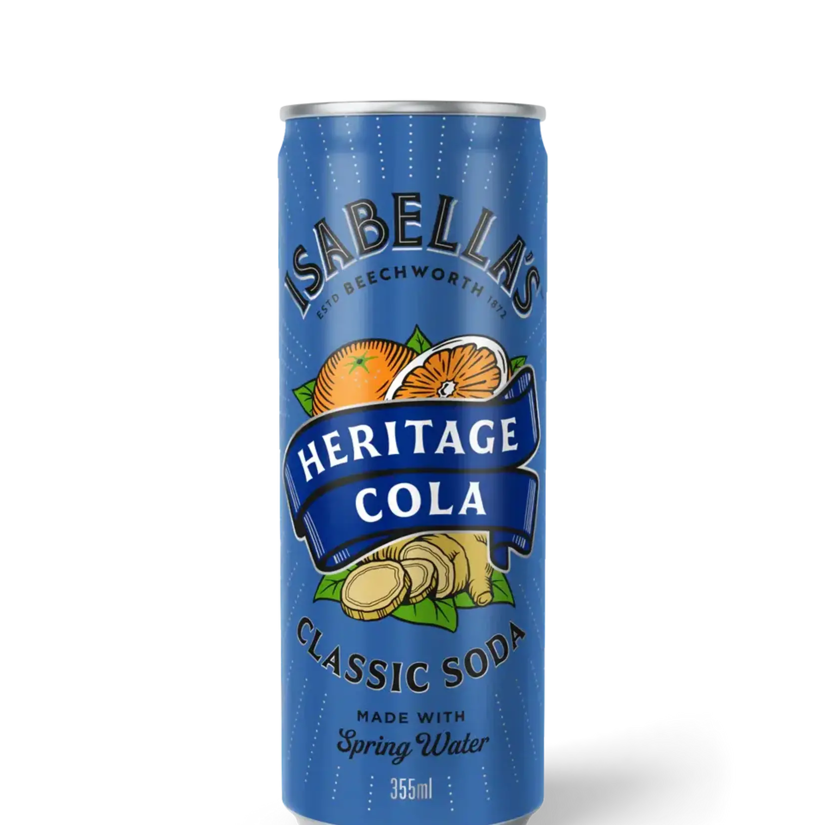 Isabella's Classic Soda Heritage Cola 355ml Billson’s