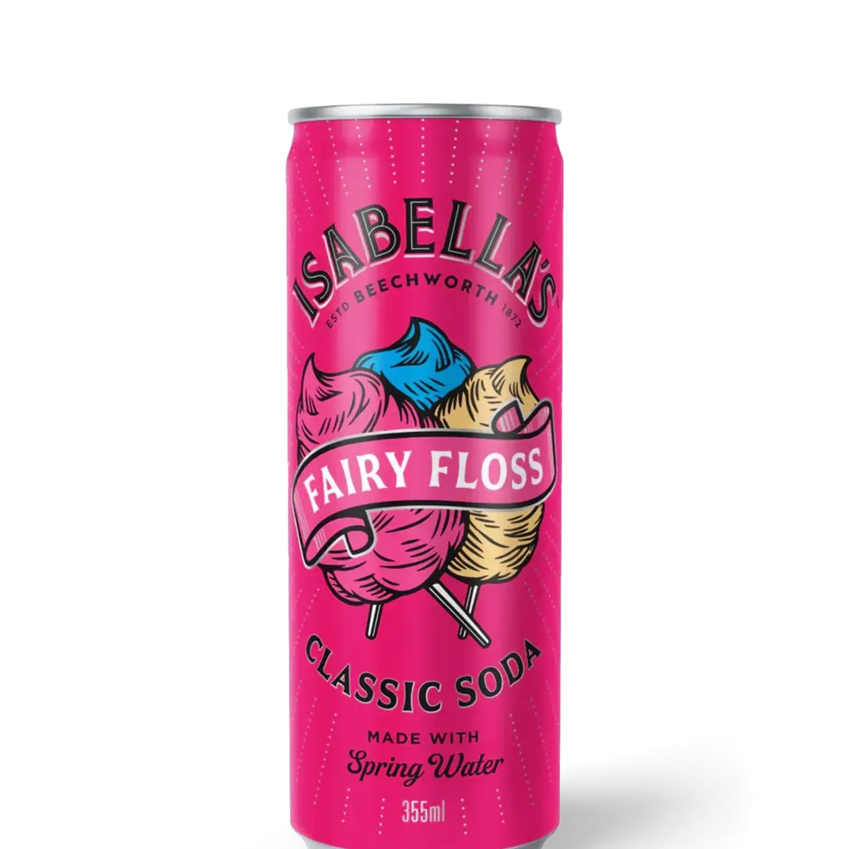 Isabella's Classic Soda Fairy Floss 355ml Billson’s