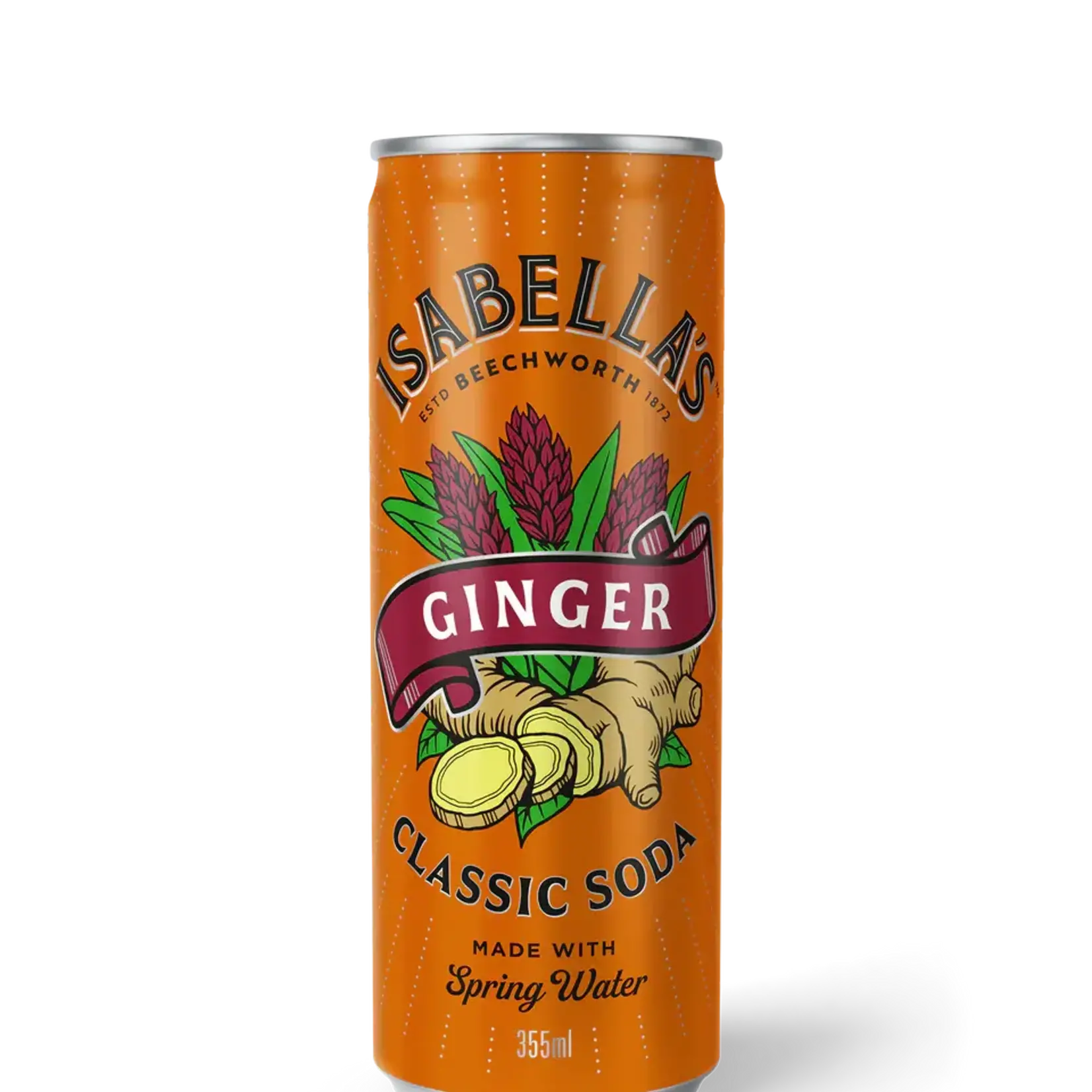 Isabella's Classic Soda Ginger 355ml Billson’s