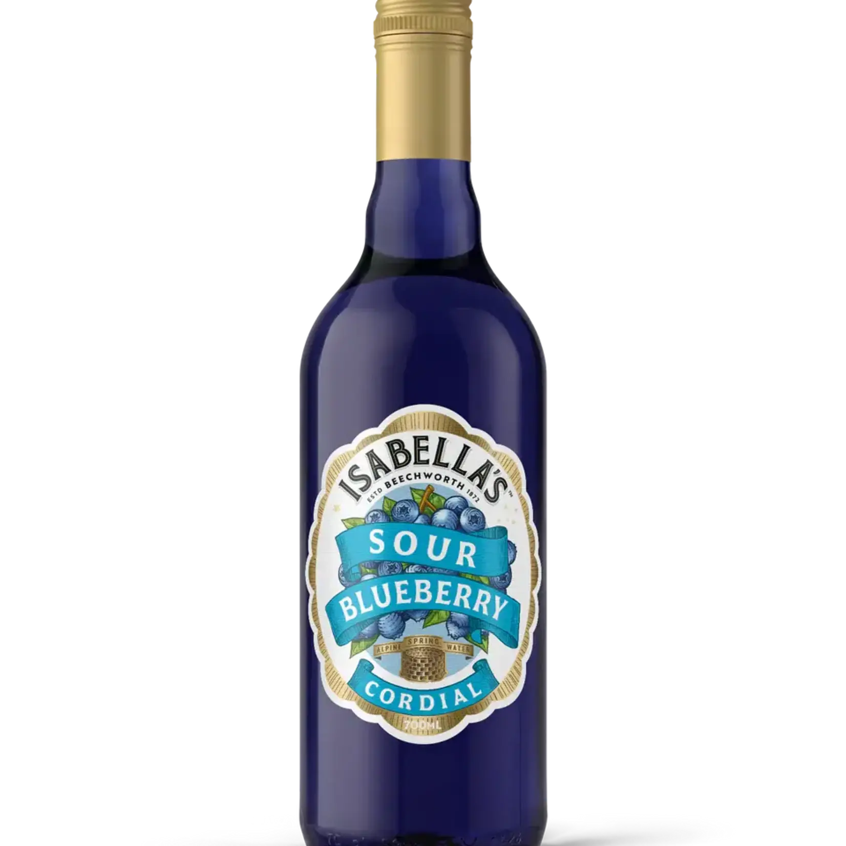 Sour Blueberry Isabella's Cordial 700ml Billson's