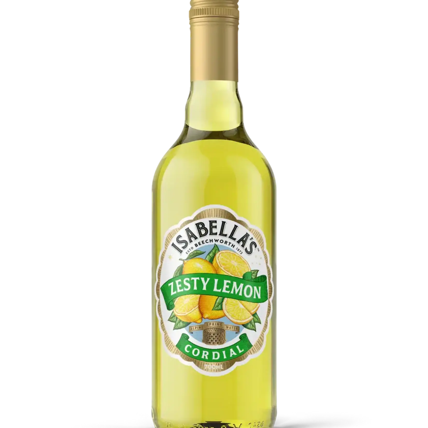 Zesty Lemon Isabella's Cordial 700ml Billson's