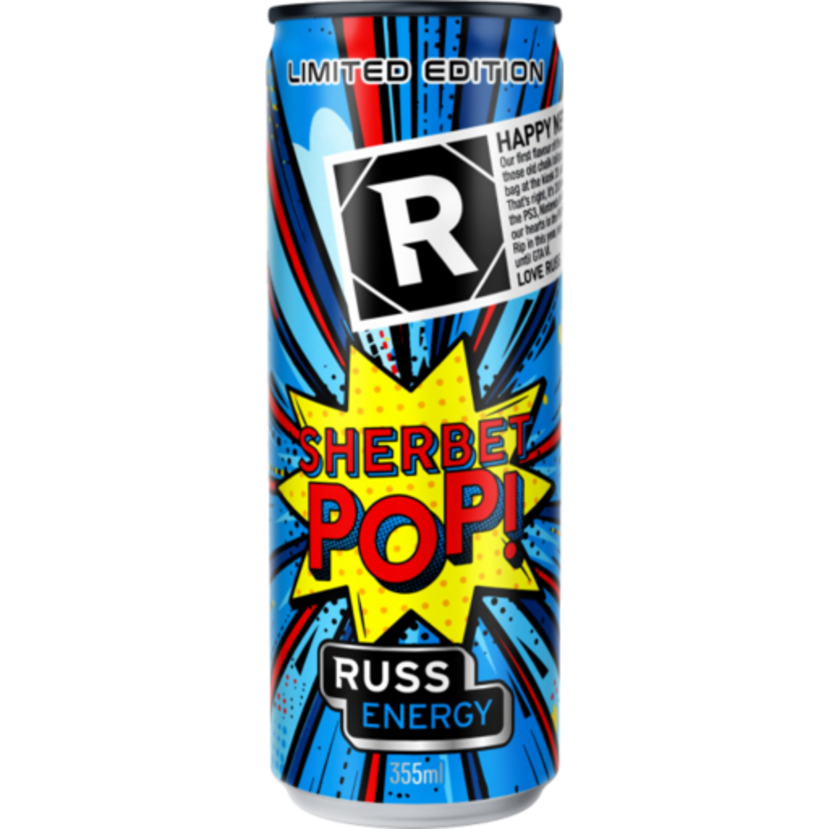 Sherbet Pop 355ml RUSS Energy Soda