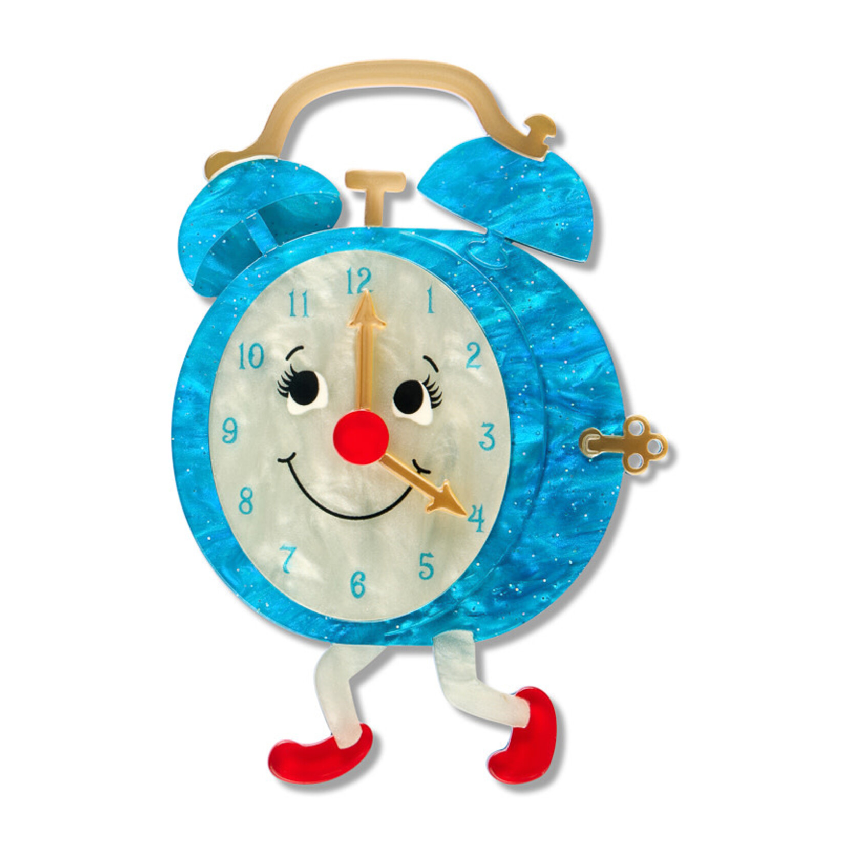 Silky's Clock Brooch