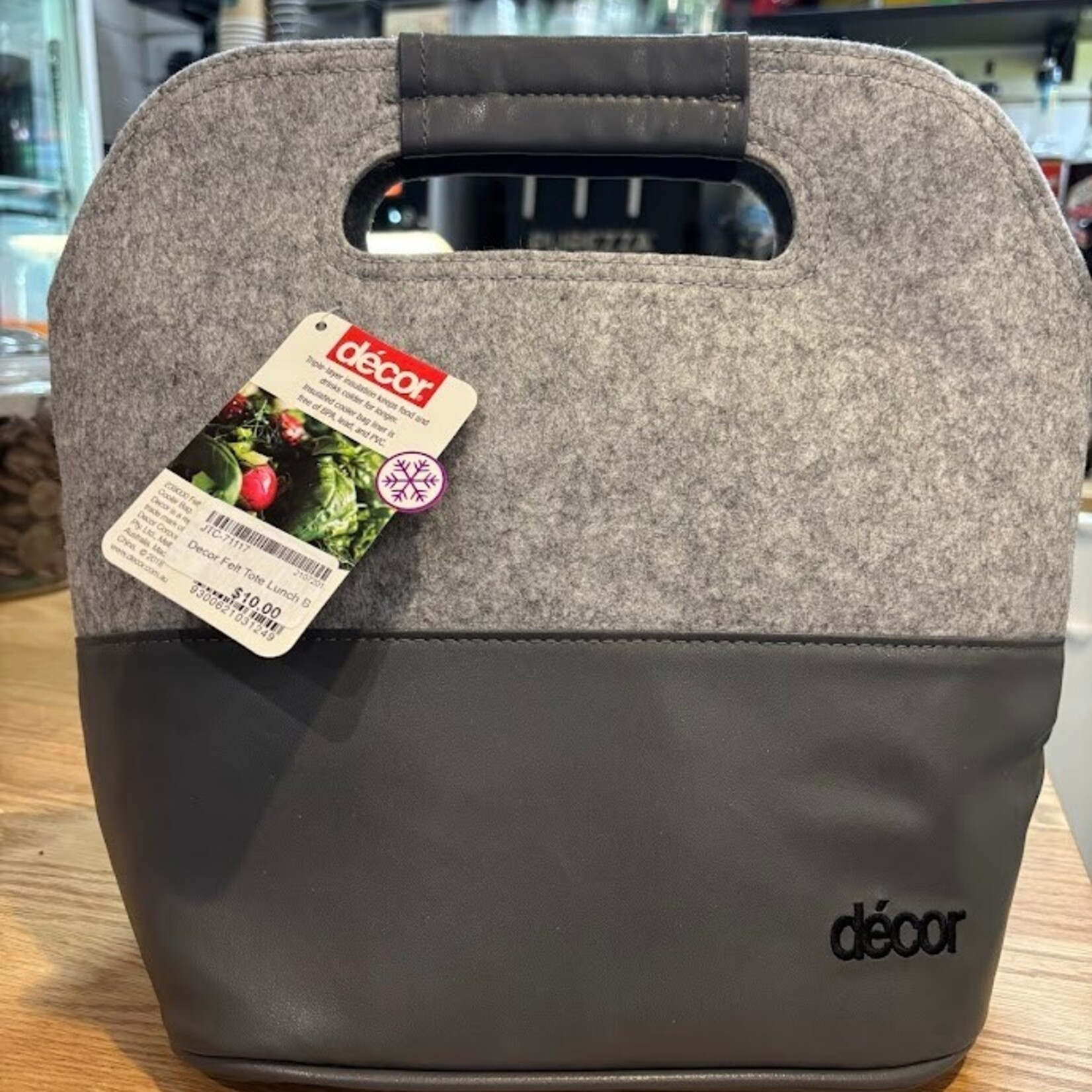 Decor Felt Tote Lunch Bag
