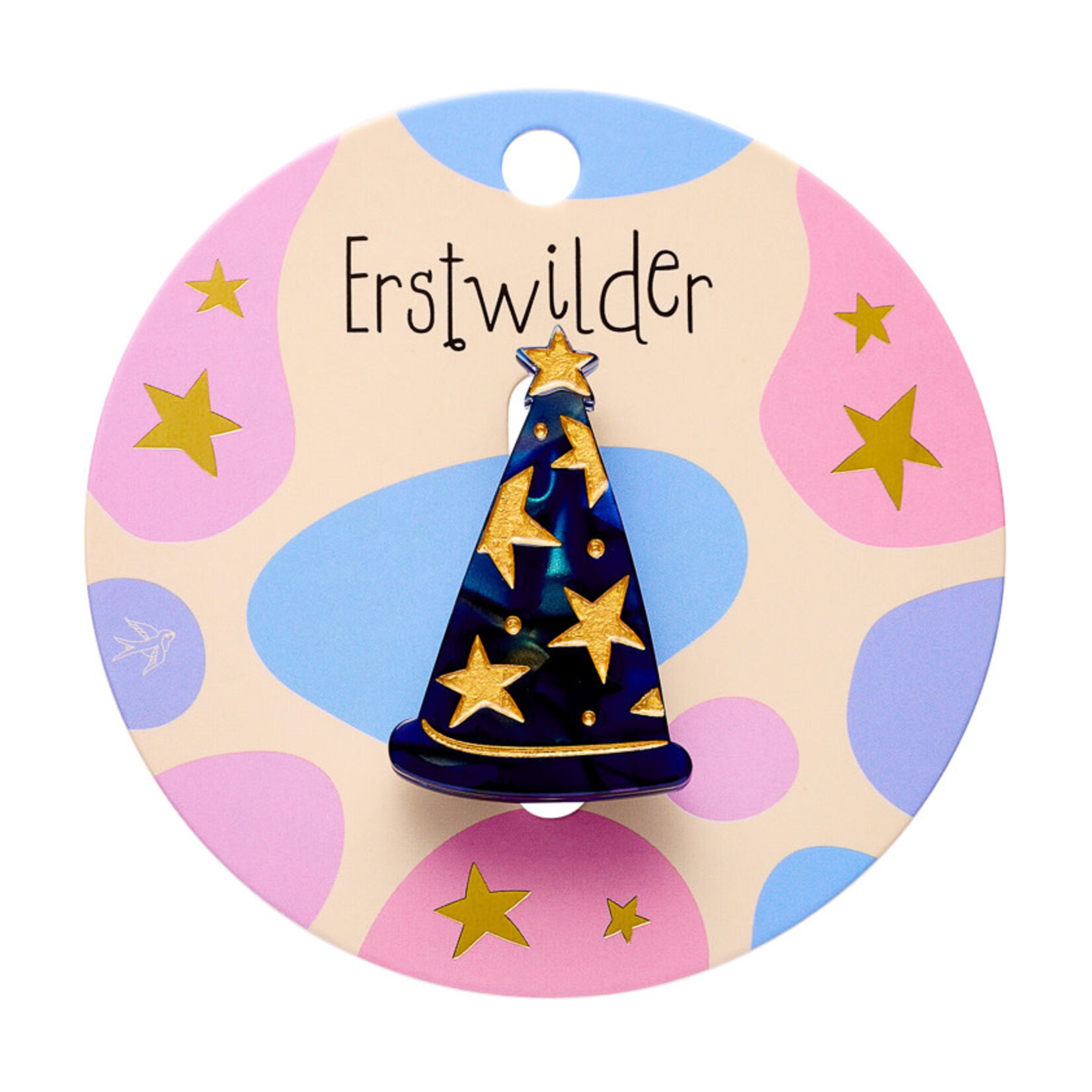Wizard Hat Simplified Mini Brooch Erstwilder