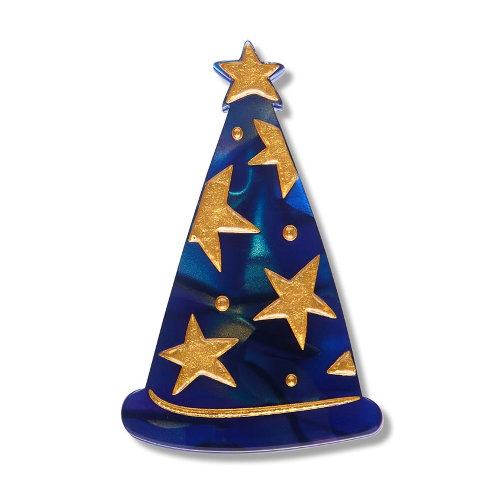 Wizard Hat Simplified Mini Brooch Erstwilder