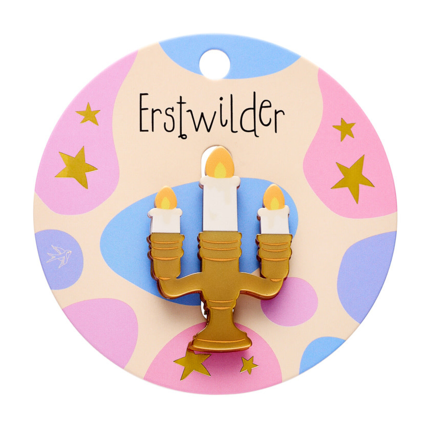 Candelabra Simplified Mini Brooch Erstwilder