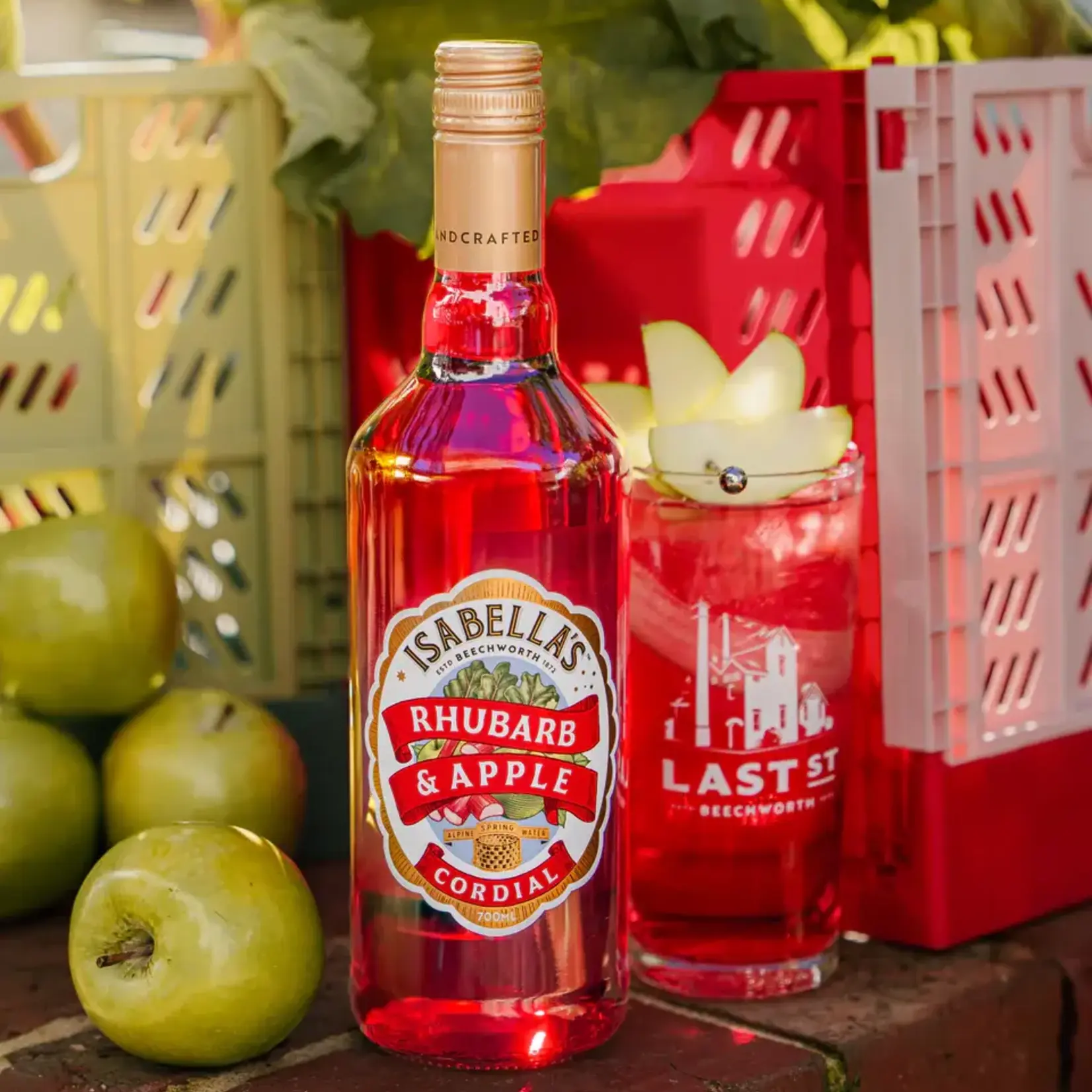 Rhubarb and Apple Isabella's Cordial 700ml Billson's