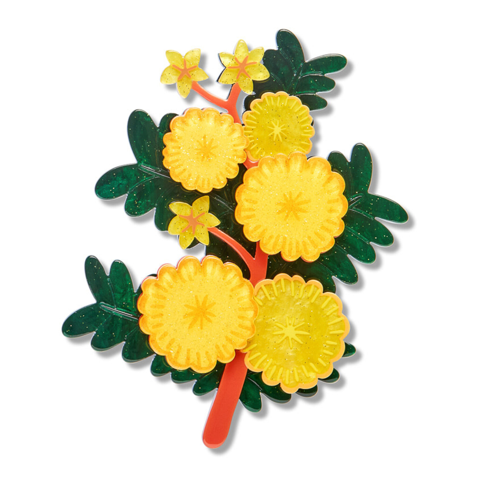 Sunshine Wattle Brooch Erstwilder