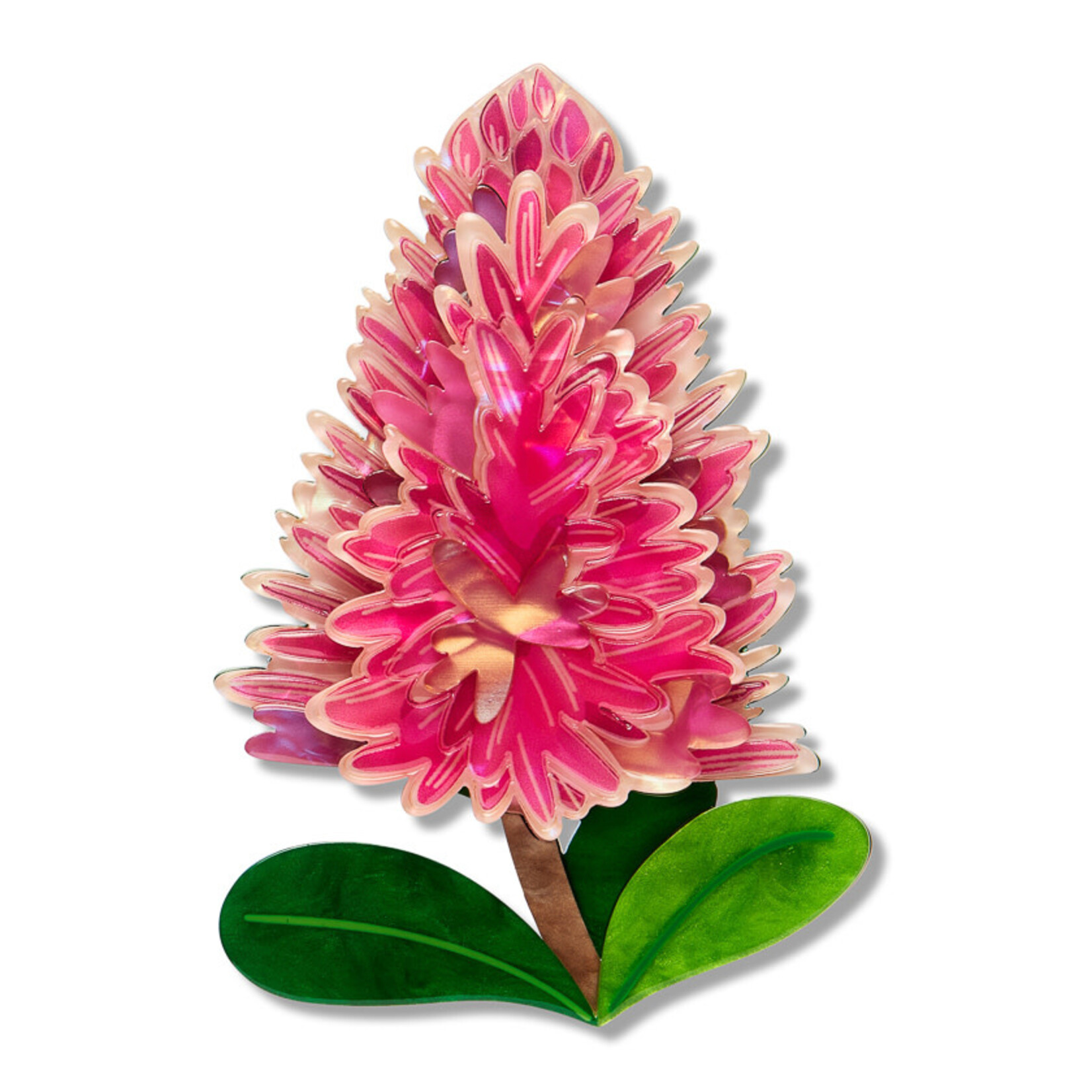 Pink Mulla Mulla Brooch Erstwilder