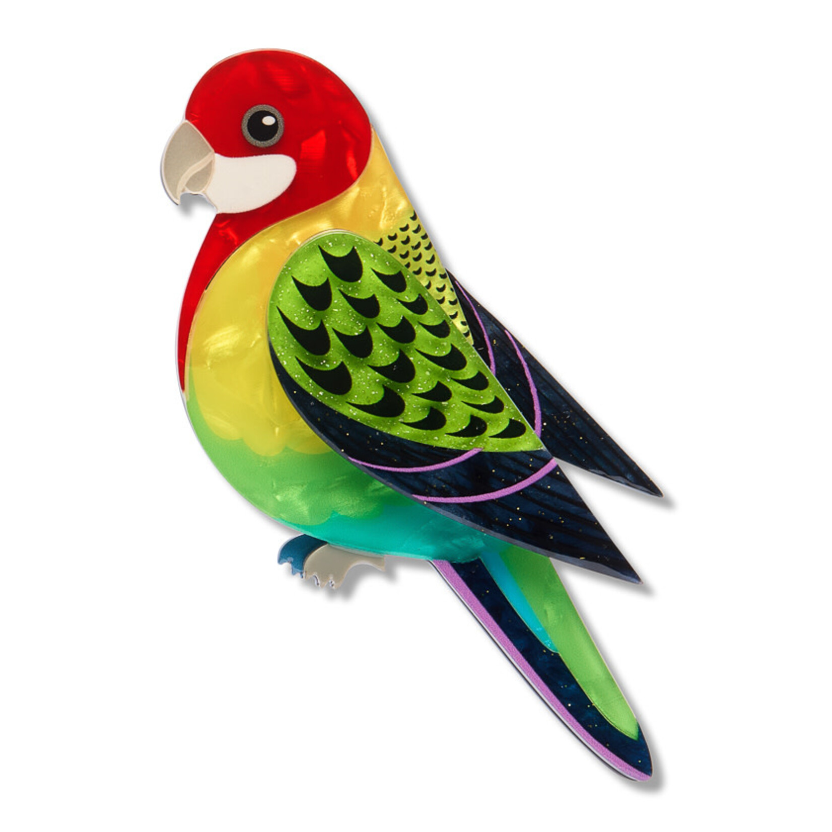 Eastern Rosella Brooch Erstwilder