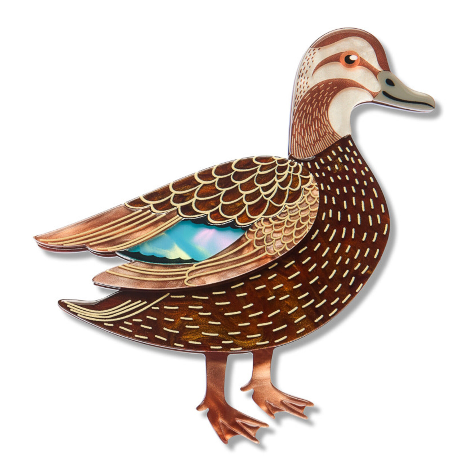 Pacific Black Duck Brooch Erstwilder