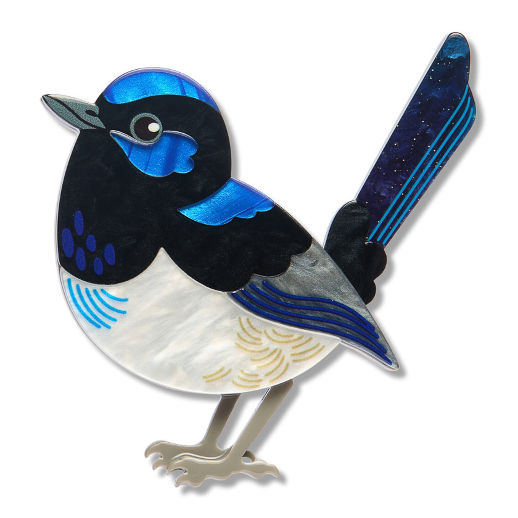 Superb Fairy Wren Brooch Erstwilder