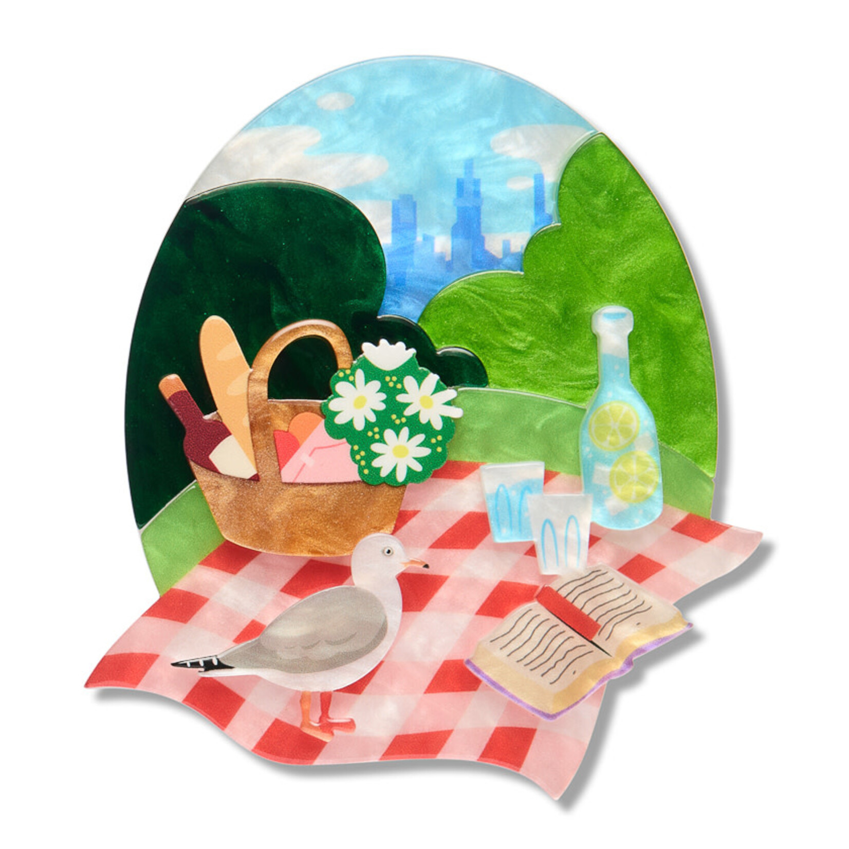 A Royal Garden Picnic Brooch Erstwilder