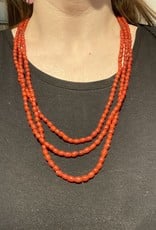 J People J People - Burnt Orange 3 Strand Necklace