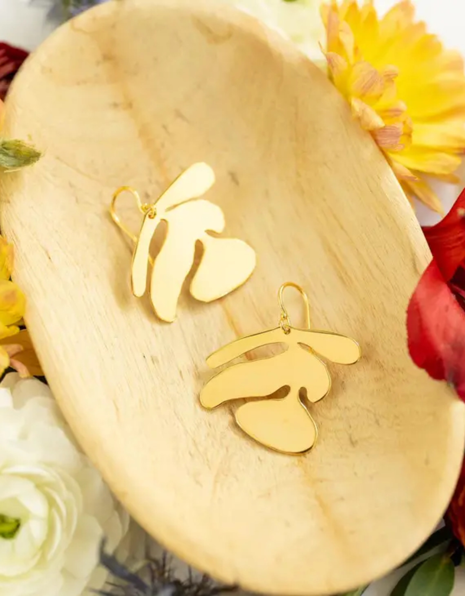 Mercy House Global Mercy House Global - Ginkgo Leaf Earrings