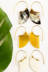 Mercy House Global Mercy House - Horn Crescent Drops Earrings