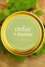 Mercy House Global Mercy House - Cedar + Moss Candle 3 oz