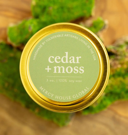 Mercy House Global Cedar + Moss Candle 3 oz