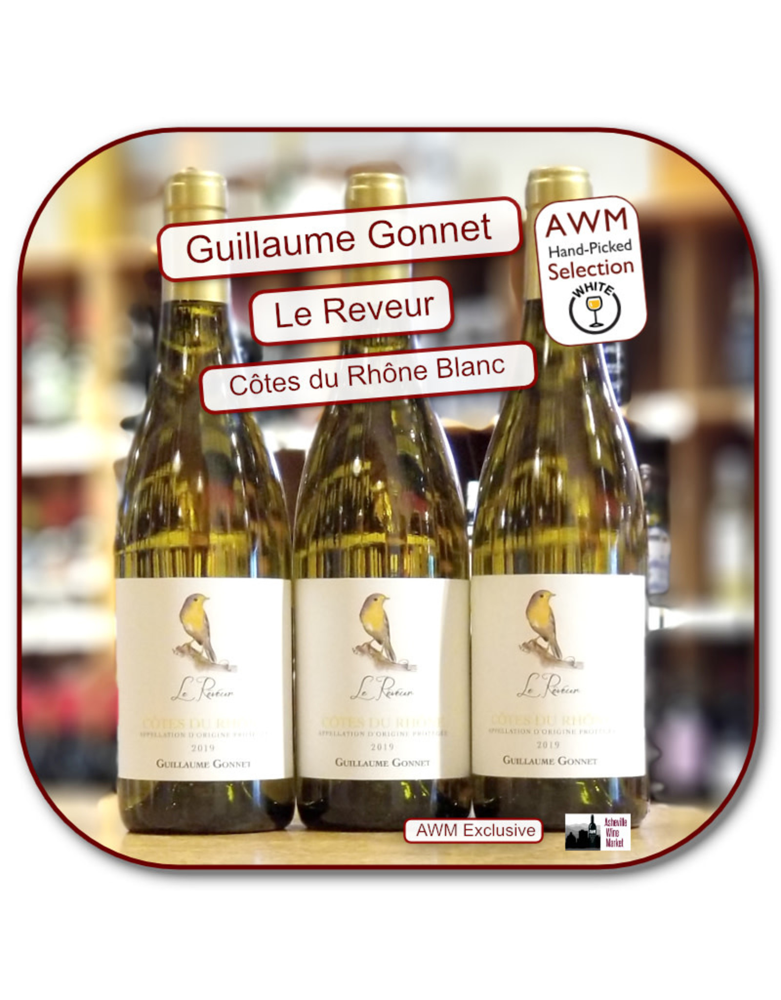 White Rhône G Gonnet CDR Reveur Blanc 24