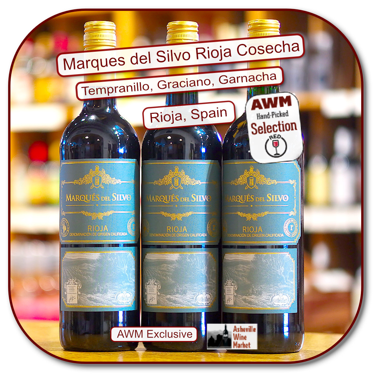 Marques del Silvo Wine Market Tinto Asheville 2019 - The Rioja Cosecha