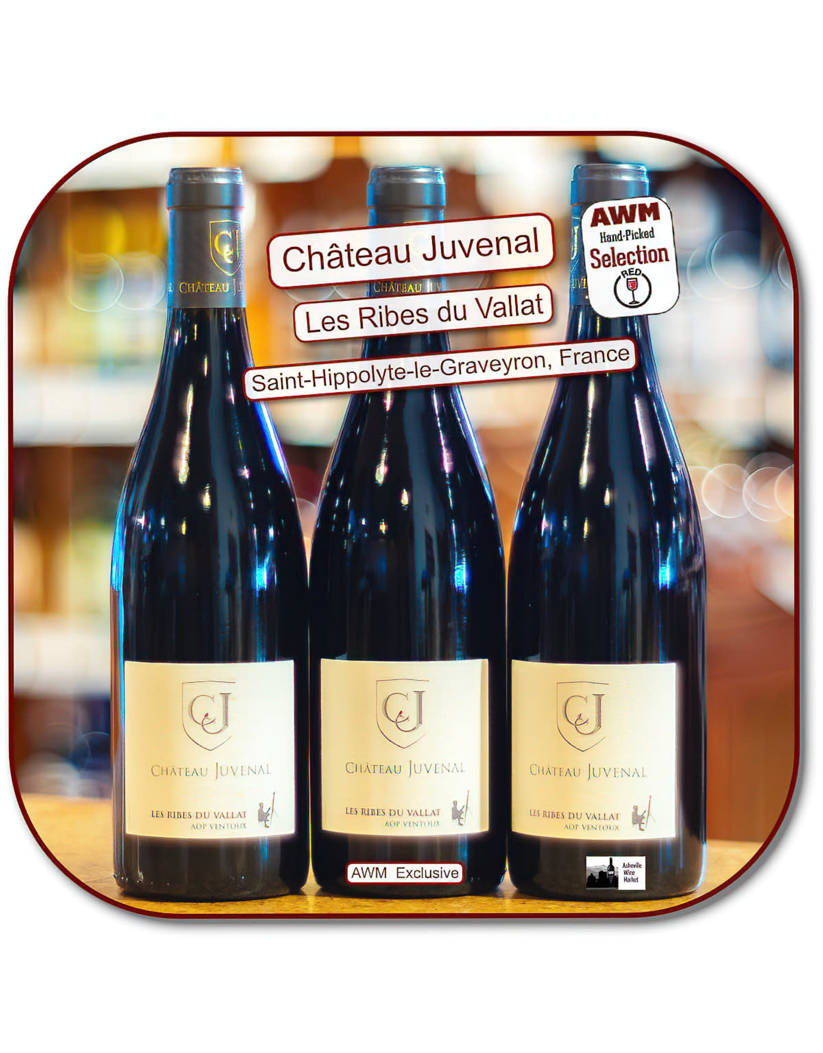 Grenache/Syrah Ch Juvenal Ribes du Vallat  ROUGE 22