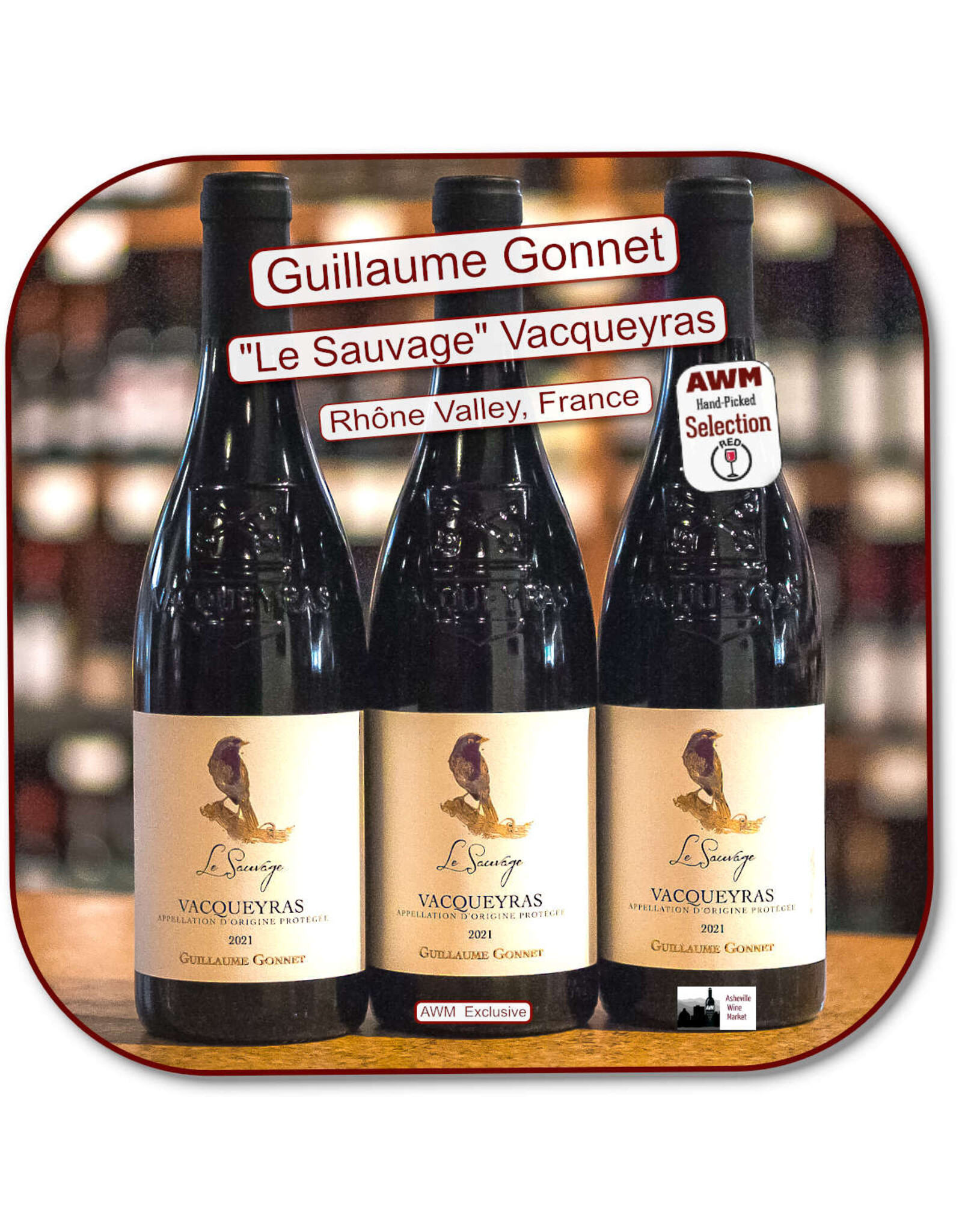Rhone Blend - GSM Guillaume Gonnet Vacqueyras Le Sauvage 21