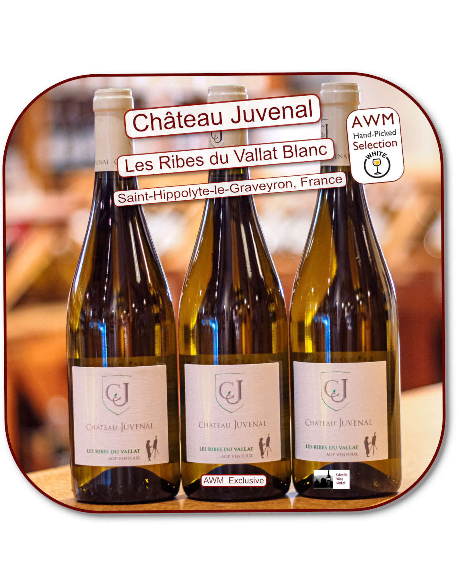 Grenache/Syrah Ch Juvenal Ribes du Vallat BLANC  23