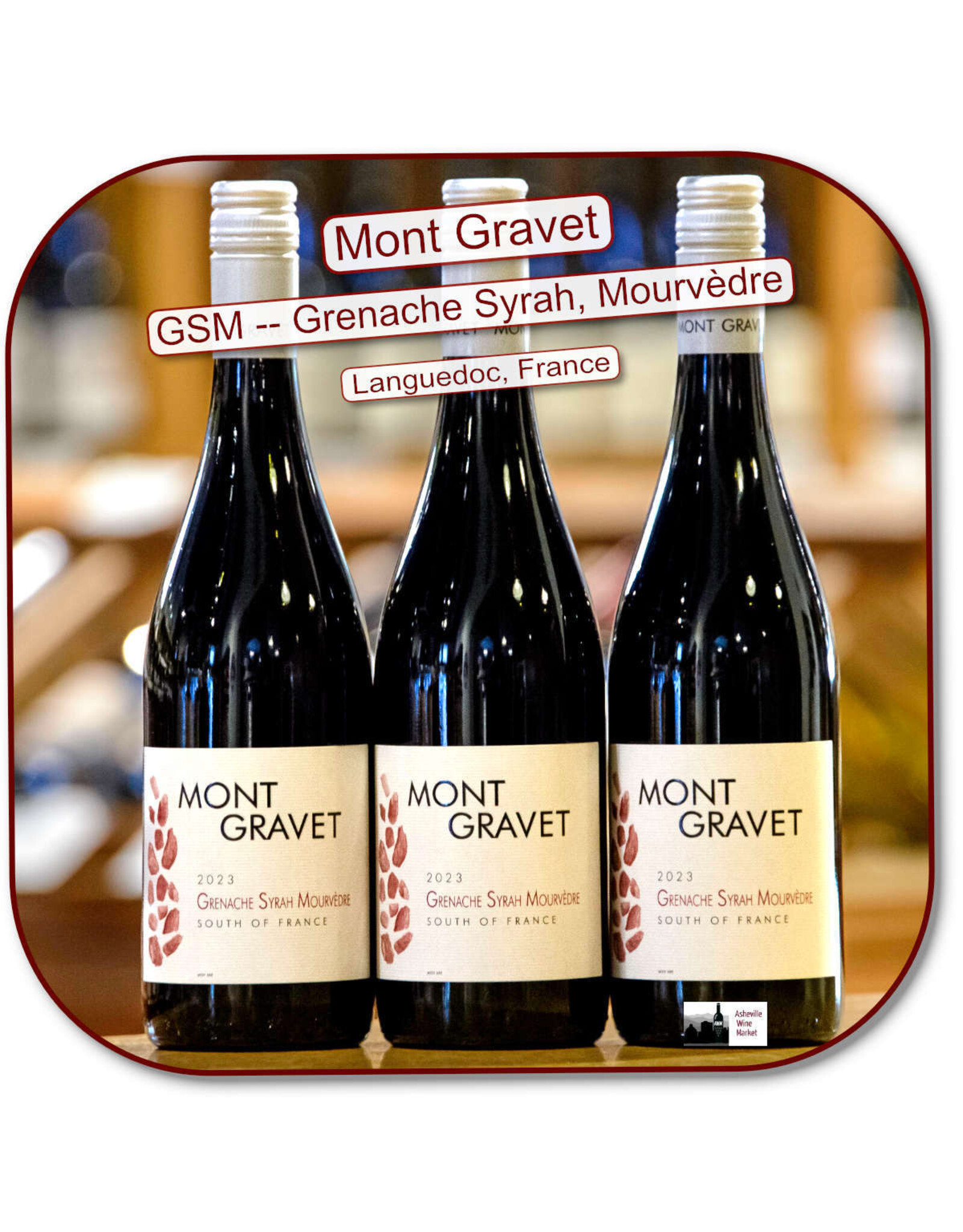 Red- Rare Grapes Mont Gravet GSM 23