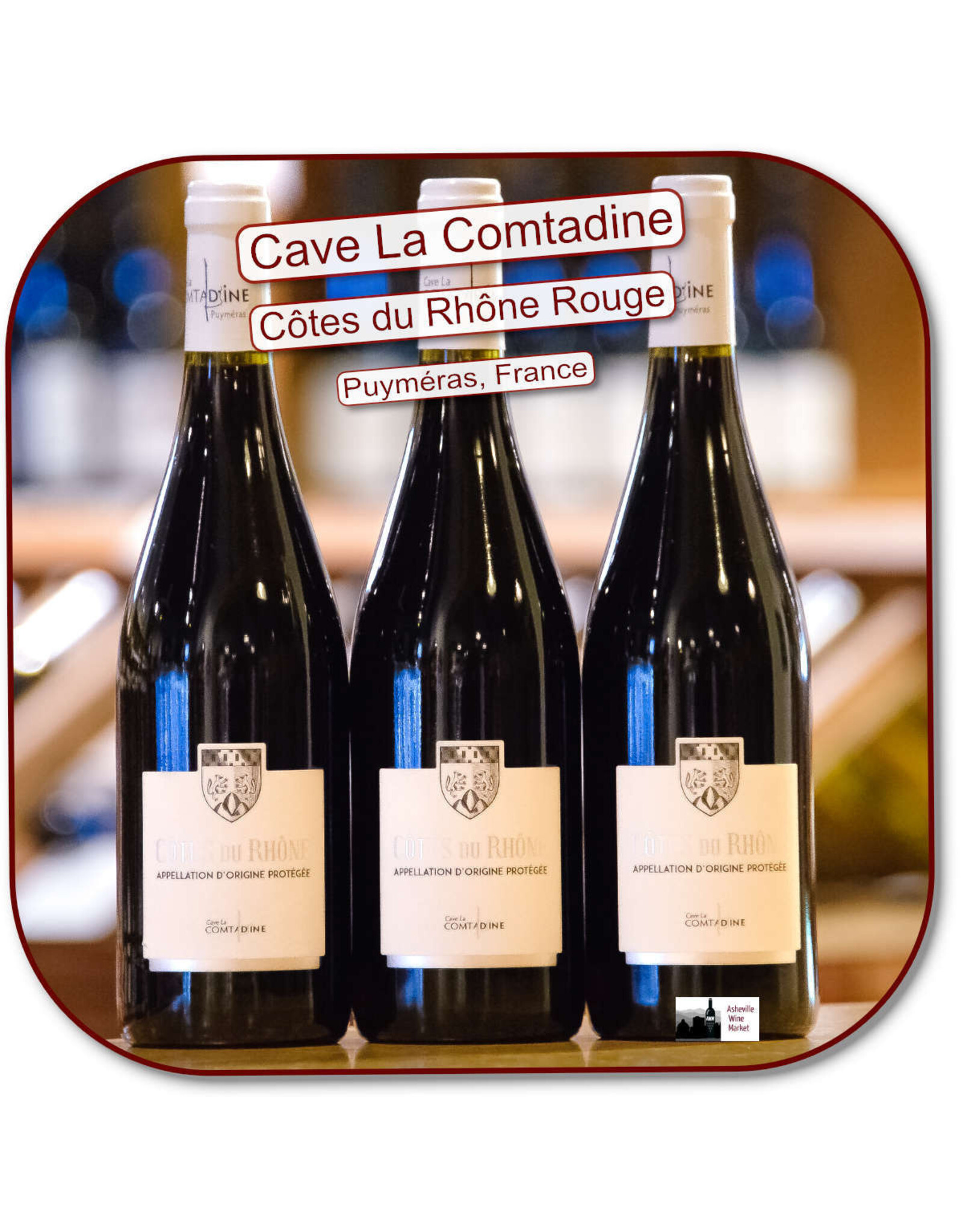 Red Blend - Europe Cave la Comtadine Cotes du Rhone Rouge 21