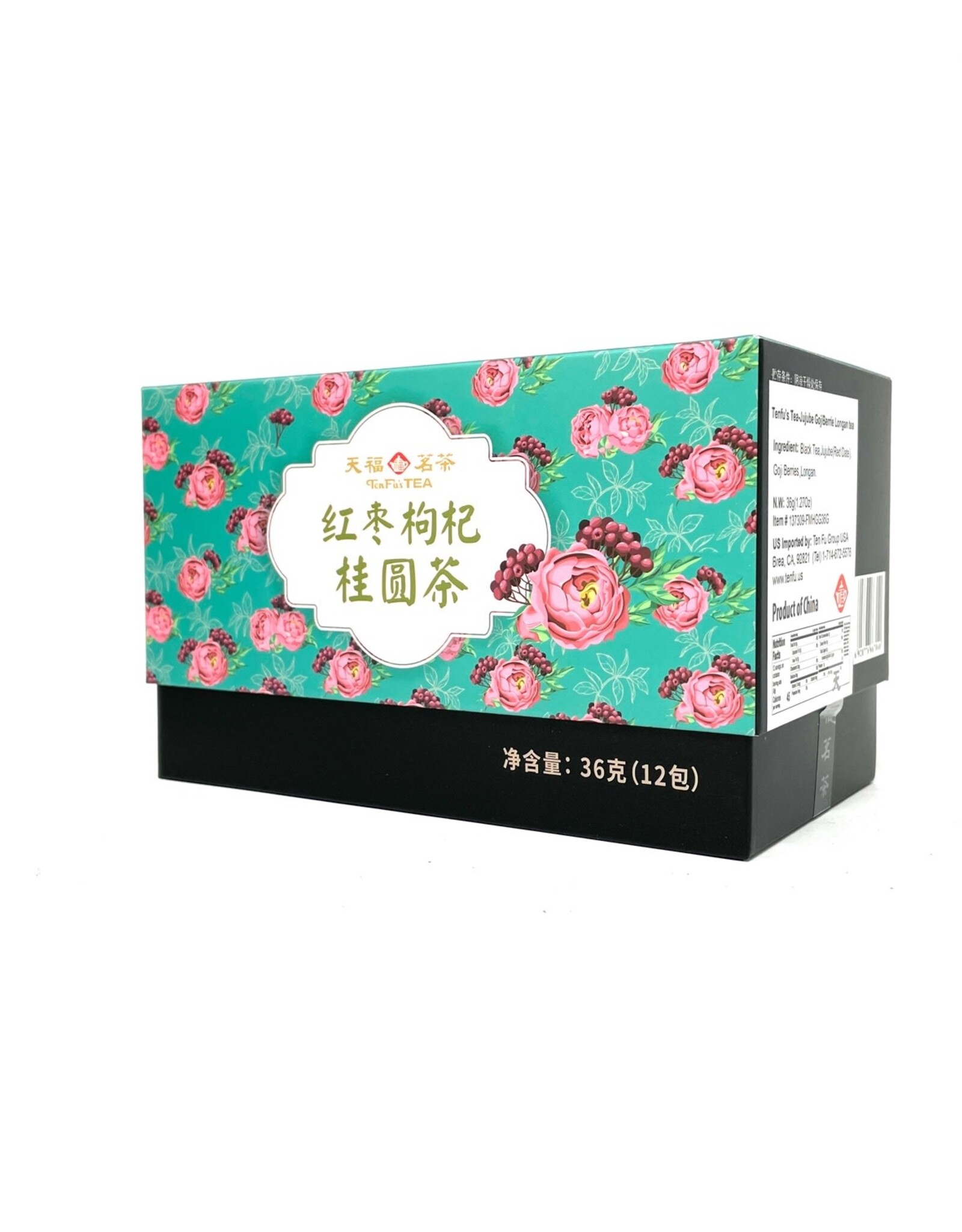 (UK) Jujube Gojiberrie Logan Tea*(天福茗茶) 紅棗枸杞桂圓茶