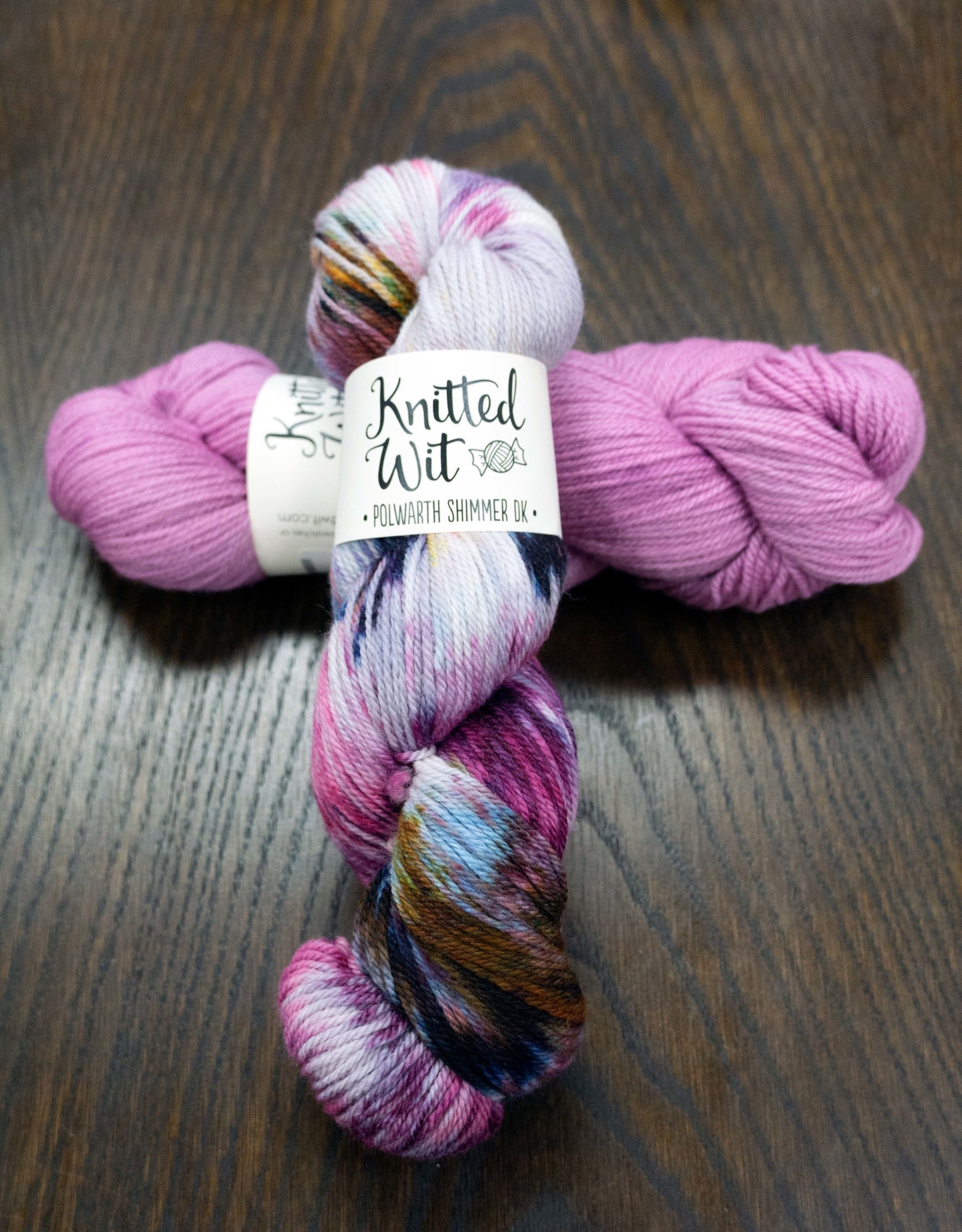 Knitted Wit Polwarth Shimmer DK