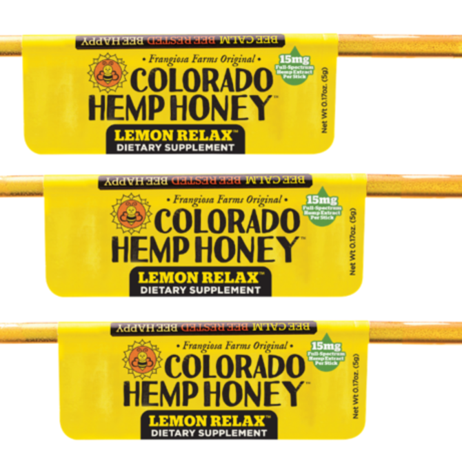 CBD Honey Sticks Lemon- Stress Less
