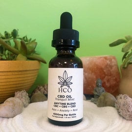 CBD Oil - Anytime Mint Blend: Pain, Anxiety, Rest