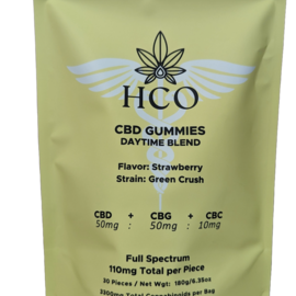 CBD Gummies Daytime: Anxiety, Focus, Pain from Inflammation,  3300mg (30ct) - Green Crush